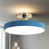 Runde Flush Mount Light Skandinavischer Stil Acryl Schlafzimmer Led Semi Coil Deckenleuchte