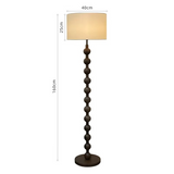 Japandi Stehlampe aus Holz