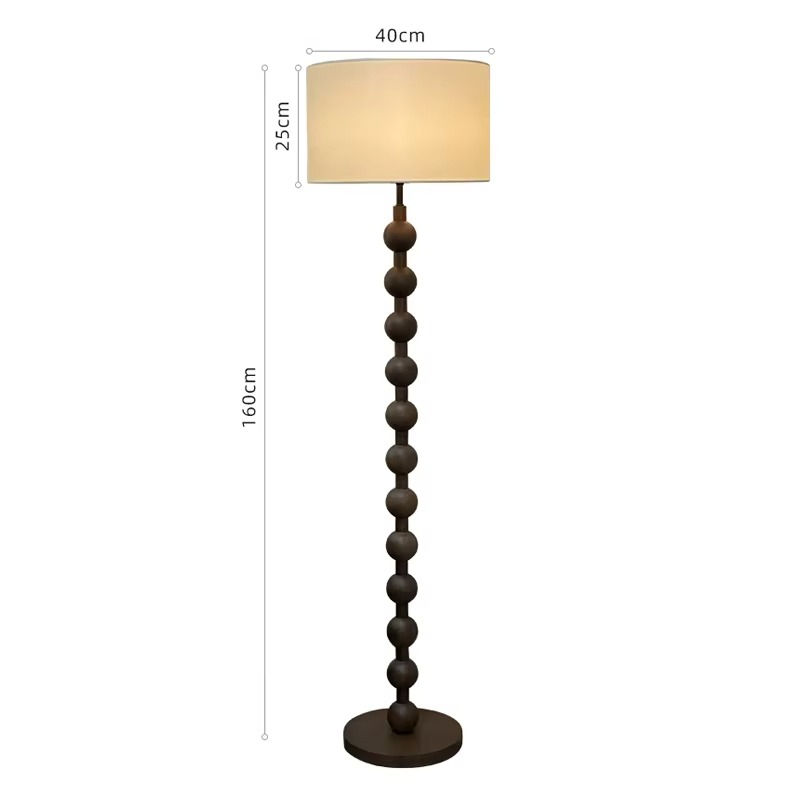Japandi Stehlampe aus Holz