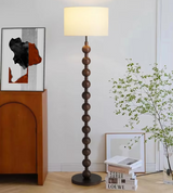 Japandi Stehlampe aus Holz