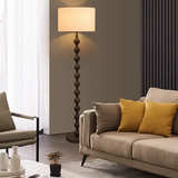 Japandi Stehlampe aus Holz