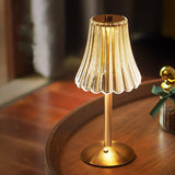 Goldene Kristall-Tischlampe