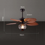 Schwarz Vintage Creative Deckenventilatoren