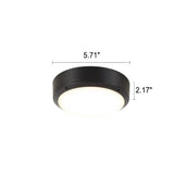 Einfache Outdoor Wasserdicht Aluminium Runde LED Flush Mount Deckenleuchte