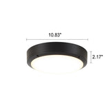 Einfache Outdoor Wasserdicht Aluminium Runde LED Flush Mount Deckenleuchte