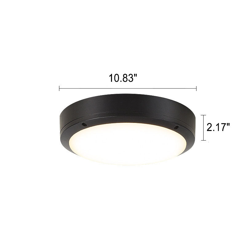 Einfache Outdoor Wasserdicht Aluminium Runde LED Flush Mount Deckenleuchte