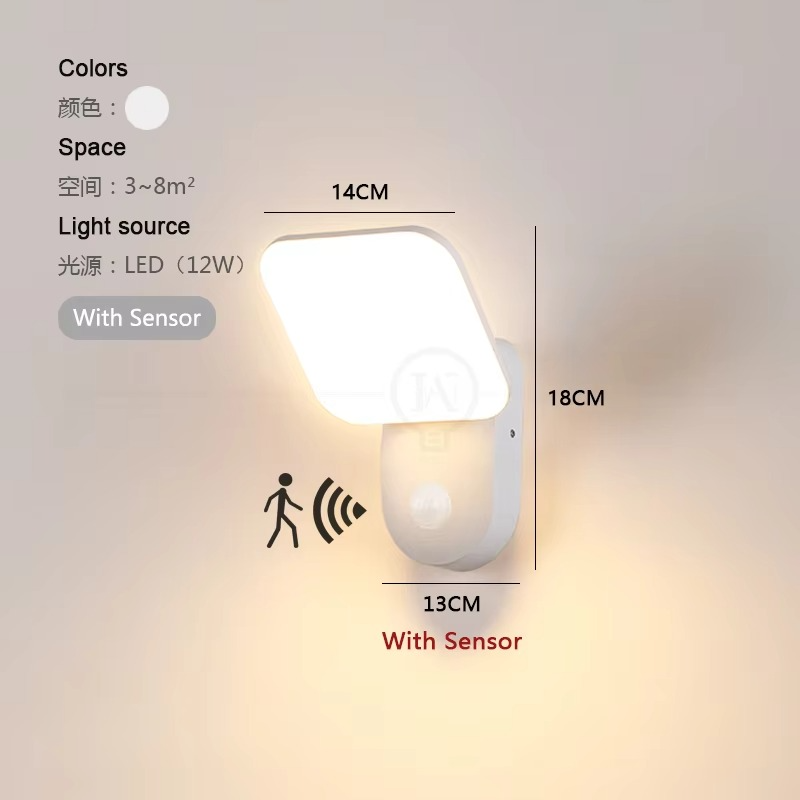 Bewegungsmelder LED-Wandleuchte