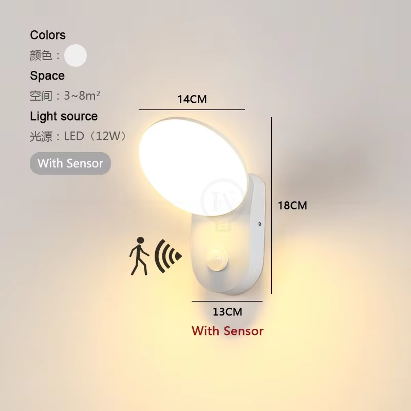 Bewegungsmelder LED-Wandleuchte