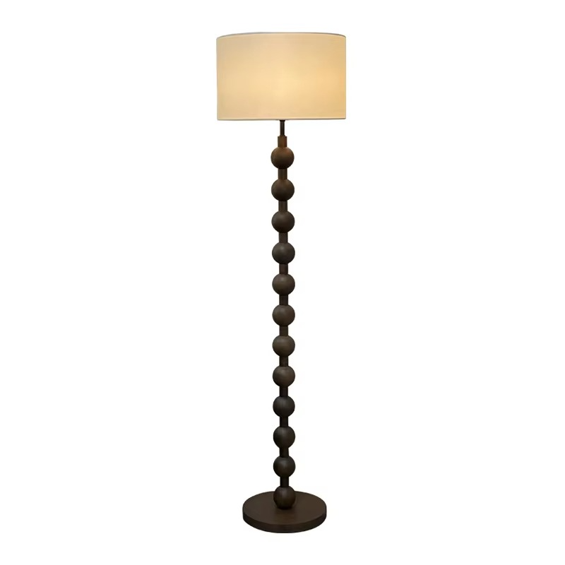 Japandi Stehlampe aus Holz