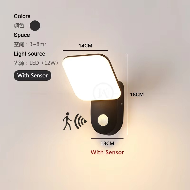 Bewegungsmelder LED-Wandleuchte