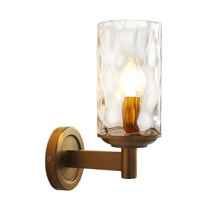 Klassischer Retro-Wandleuchter aus Glas