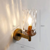 Klassischer Retro-Wandleuchter aus Glas