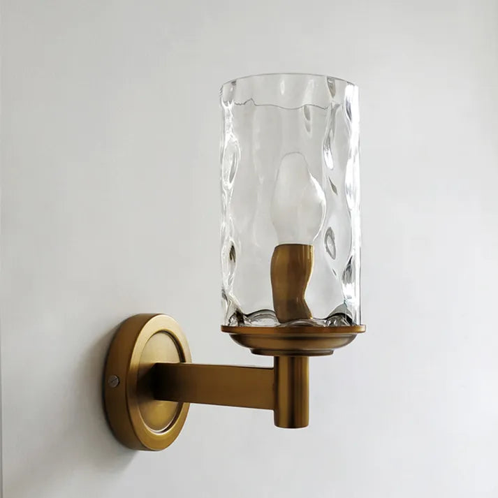 Klassischer Retro-Wandleuchter aus Glas