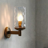 Klassischer Retro-Wandleuchter aus Glas