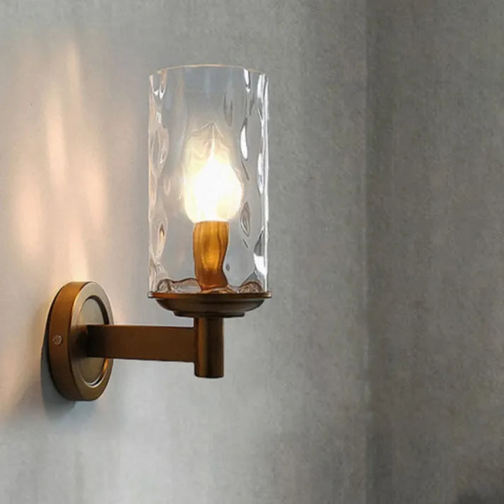 Klassischer Retro-Wandleuchter aus Glas