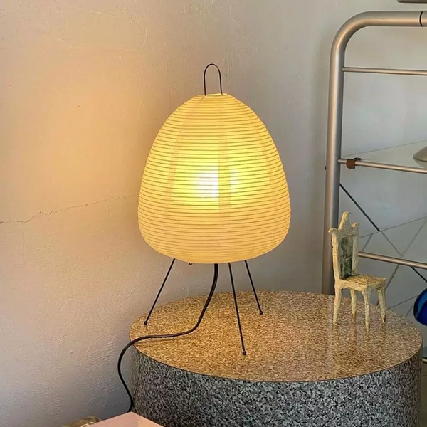 Tischlampe aus Washi-Papier