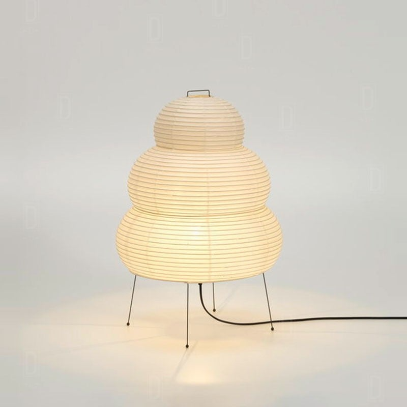 Tischlampe aus Washi-Papier