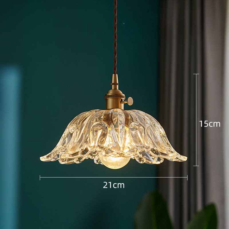 Glasblume Pendelleuchte
