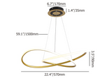 Minimalistische Gouden Cirkel Hanglamp LED Plafondlamp