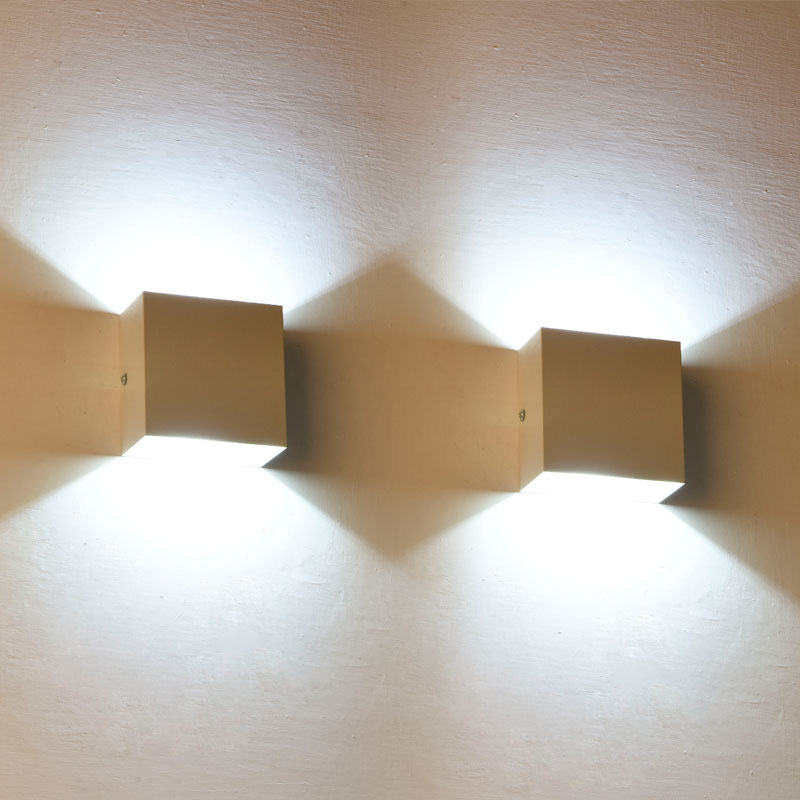 Moderne Aluminium Wasserdichte LED Wandleuchte für den Innenbereich