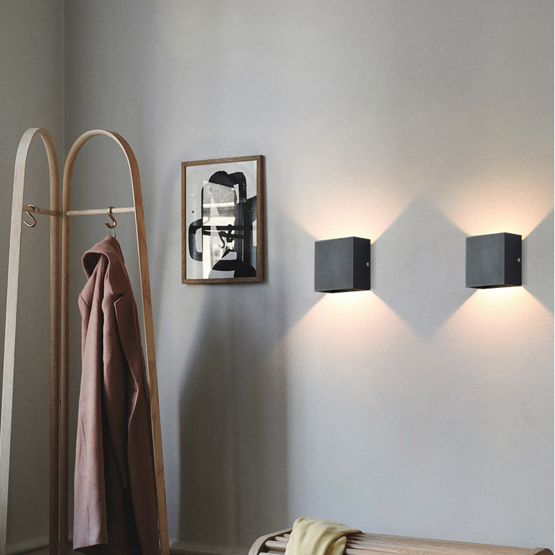 Moderne Aluminium Wasserdichte LED Wandleuchte für den Innenbereich