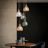 Japanische Retro-Glasblumen-Pendelleuchte