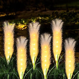 (4 pack) Fiber Reed Außenleuchte (Solar)