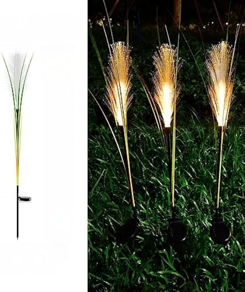 (4 pack) Fiber Reed Außenleuchte (Solar)