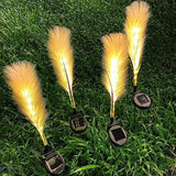 (4 pack) Fiber Reed Außenleuchte (Solar)