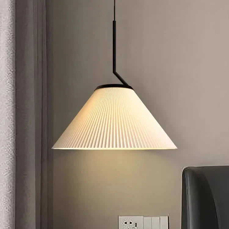 Noridic geplooide Creme Hanglamp