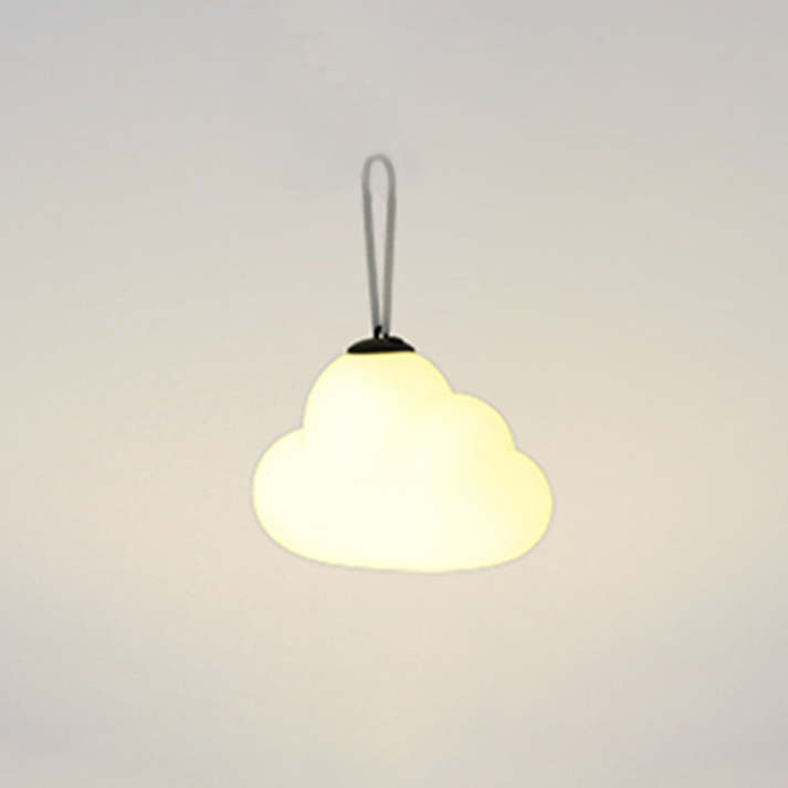 Minori Design LED Hängelampe Wolke Milch Weiß Metall/Acryl Garten