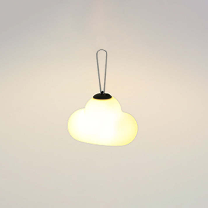 Minori Design LED Hängelampe Wolke Milch Weiß Metall/Acryl Garten