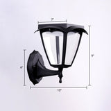 Stilvolle solarbetriebene Wandlampe