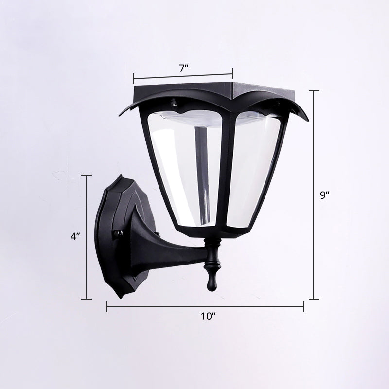 Stilvolle solarbetriebene Wandlampe