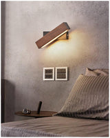 RotoWood™ - LED-Wandleuchte aus Holz, drehbar
